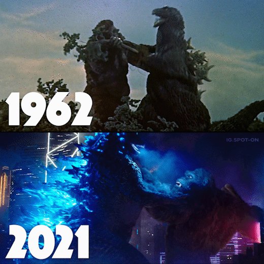 ゴジラvsコング 1962年と21年の違い ゴジラvsコング 1962年と21年の違い