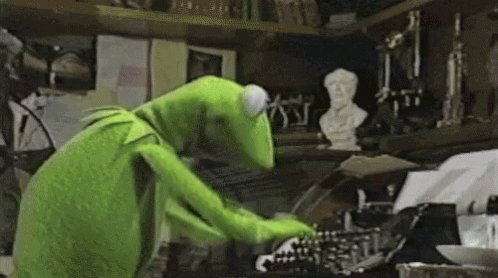 Keyboard Kermit GIF