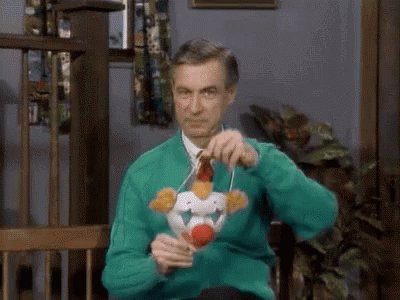 mr rogers clown GIF