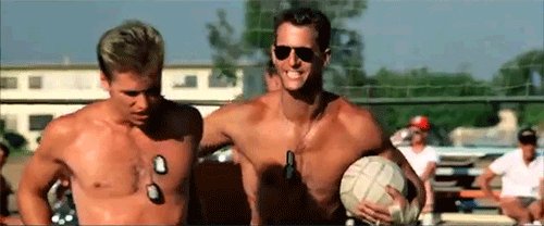 top gun volleyball GIF