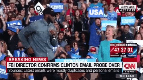 Lebron & Hillary GIF