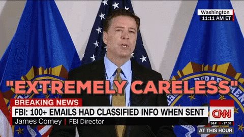 James Comey Extremely Careless GIF
