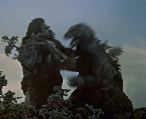 Godzilla Vs Kong Fight GIF