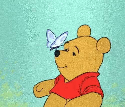 Pooh Butterfly GIF