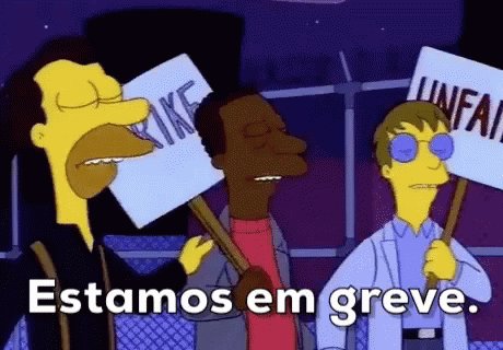 Estamos Em Greve / Grevista / Grevistas / Simpsons GIF