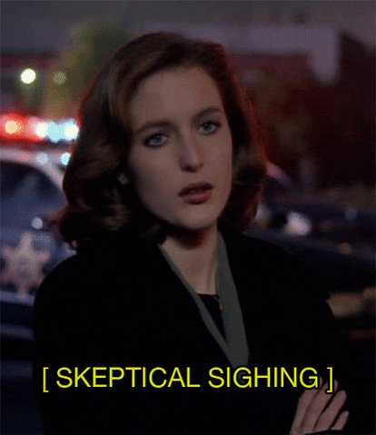 the x files sigh GIF