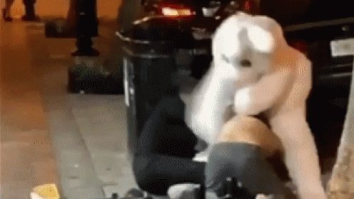 Easter Bunny Fighting GIF