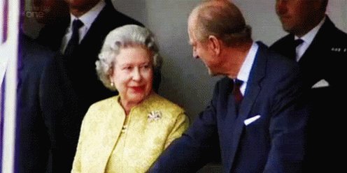 Prince Philip Queen Elizabeth II GIF