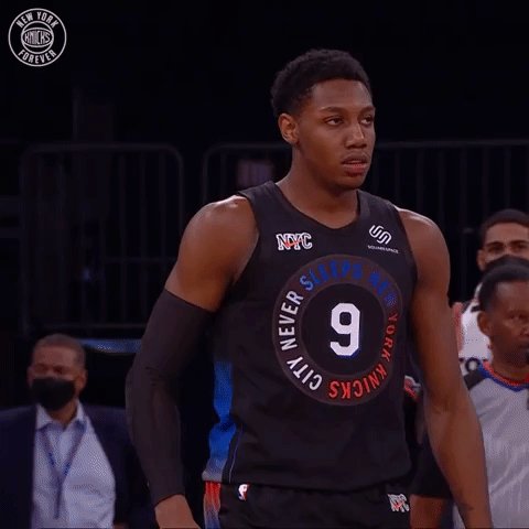 RJ Barrett: I'm honoured and blessed to be at the New York Knicks for four  more years