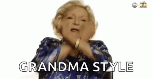 Betty White Dab GIF