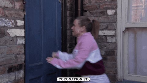 Smash Locked Out GIF by Coronation Street