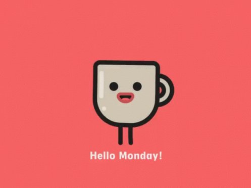 Hello Monday Coffee Dance GIF