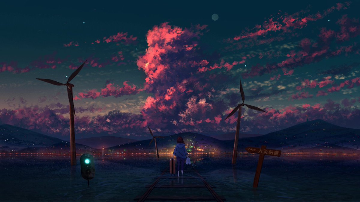 風景イラスト 大炎刻街 風景イラスト 大炎刻街