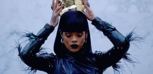 Rihanna Crown GIF