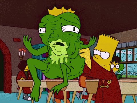 Simpsons Frog Prince GIF