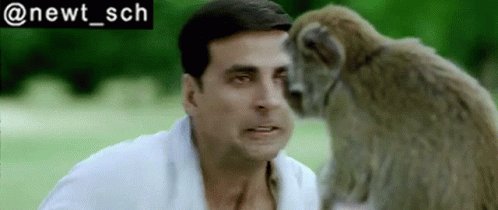 Housefull2010 Akshay Kumar Fight With Monkey GIF