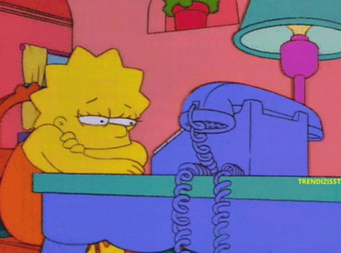 Lisa Simpson Waiting For An Answer GIF