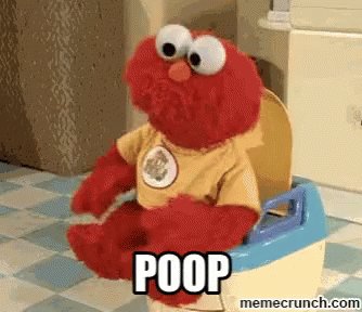 Poop Elmo GIF