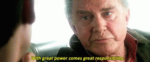 With Great Power Comes Great Responsibility GIF
