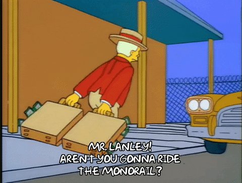 Animation outtake from the Simpsons Monorail episode. Lyle L