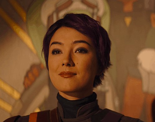 The moment in #Ahsoka when Sabine says &ldquo;I try&hellip;&rdquo; then she pauses, smiles and corrects herself, then says<a href="/tag/ahsoka"class="tags">#Ahsoka</a>