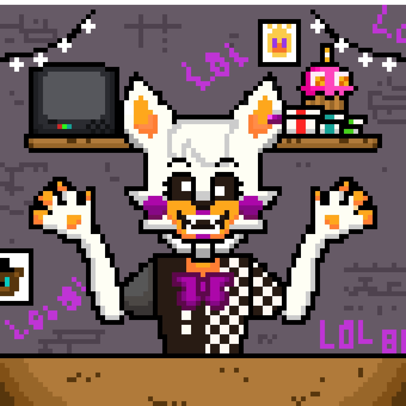 Lolbit pixel art