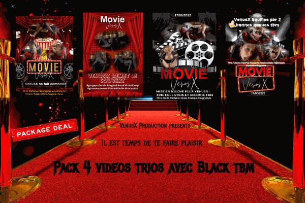 Pack 4 videos ''trios avec black tbm'' 1.VenusX se fait demonter 2.VenusX remet le couvert 3.Mise en<a href="/tag/doggystyle"class="tags"><span>#doggystyle</span></a><a href="/tag/trio"class="tags"><span>#trio</span></a><a href="/tag/salope"class="tags"><span>#salope</span></a><a href="/tag/doublepenetration"class="tags"><span>#doublepenetration</span></a><a href="/tag/sodomie"class="tags"><span>#sodomie</span></a>