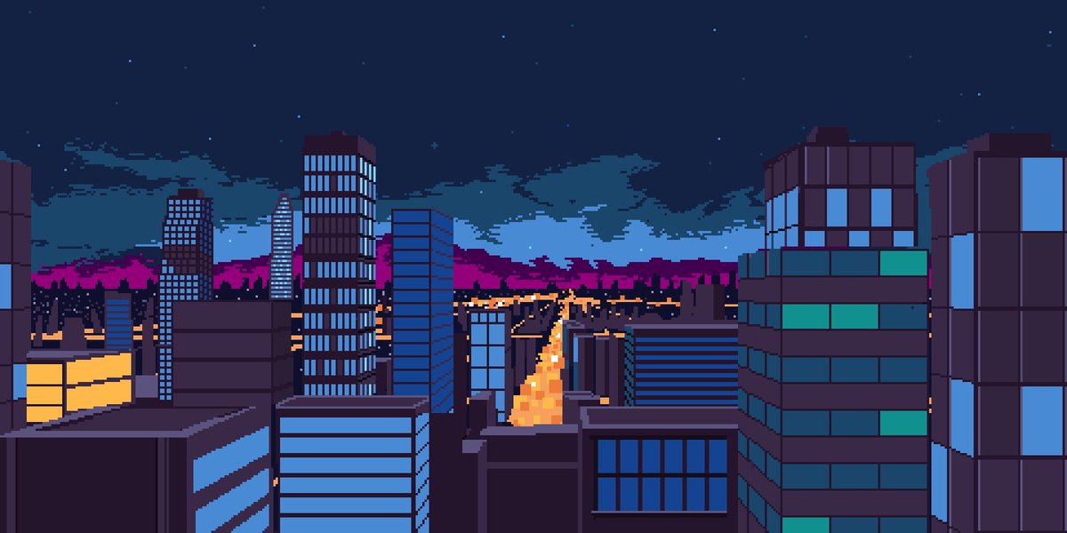 Blue City Wallpaper - victorards's Ko-fi Shop