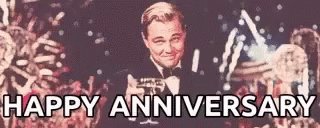 Leonardo Di Caprio Happy Anniversary GIF