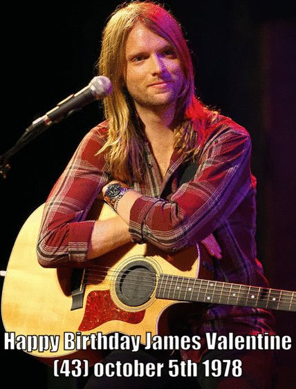 流れ星 ジェームス バレンタイン43歳お誕生日おめでとうございます James Valentine 1978年10月5日生まれ アメリカのミュージシャン ソングライターです 彼は ポップロックバンドmaroon 5のリードギタリストとバッキングボーカリストです