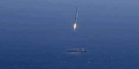 falcon 9 spacex landing GIF by Product Hunt