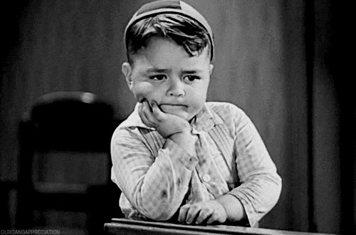 A little rascal impatiently...