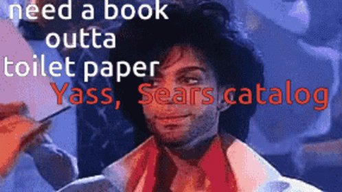 Prince Out Of Toilet Paper Book GIF