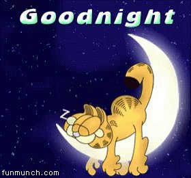 Good Night Garfield GIF
