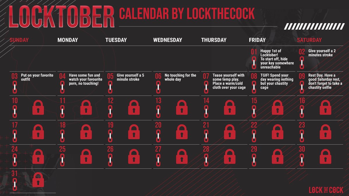 Locktober schedule