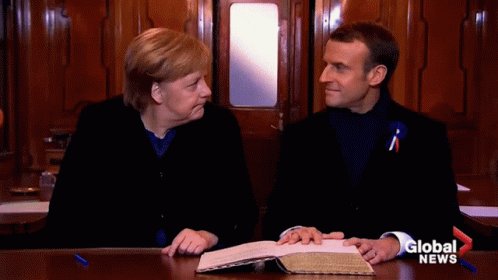 Macron Merkel GIF