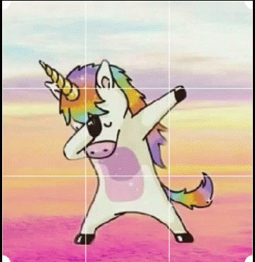 Unicorn Dab GIF