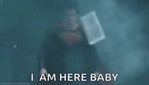 Superman IAm Here Baby GIF