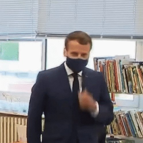 Macron Mask GIF