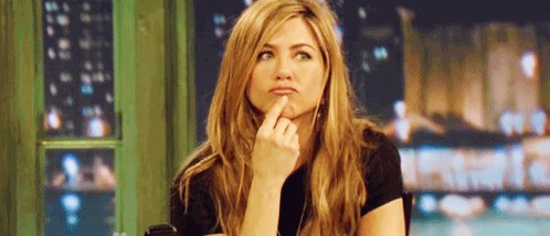 Aniston Thinking GIF