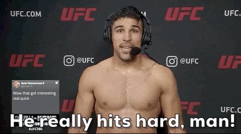 Hit Hard Vicente Luque GIF ...