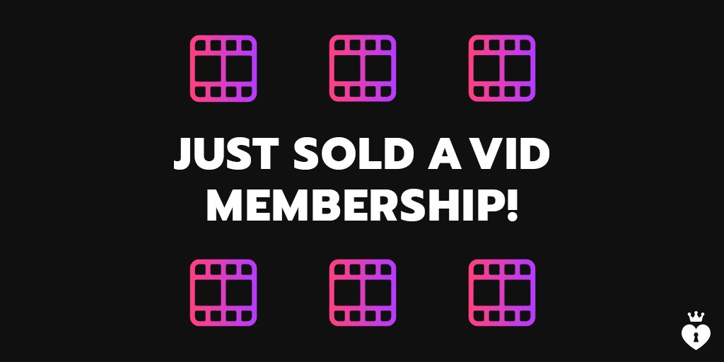 Vid Membership SOLD! I love new members! Join here! https://t.co/mEu8NYLrPD #MVSales #MVGayBoys https://t