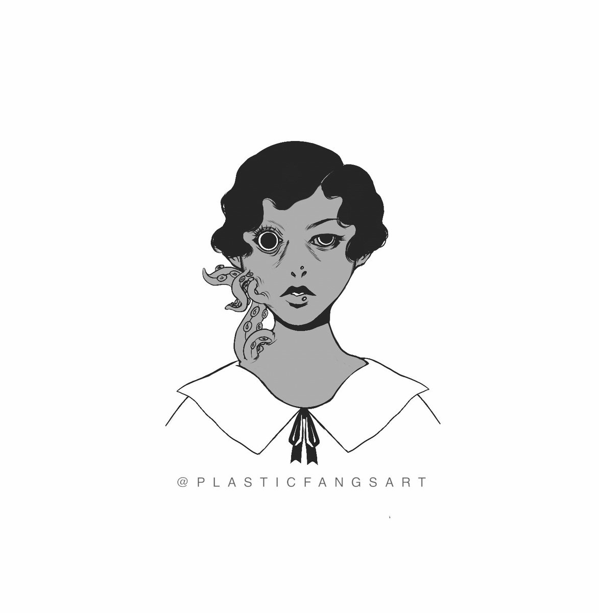 PLASTIC FANGS🦷 on Twitter "Old hplovecraft inspired illustration I