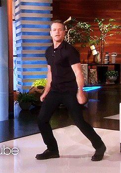 Happy birthday to me and my superior birthday twin Matt Damon who like me is a pretty terrible dancer! 