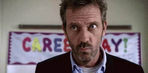 Dr House looking around sil...