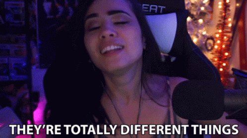 Theyre Totally Different Things Two Different Things GIF