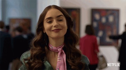 Smile Lily Collins GIF