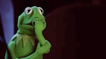 Worried Kermit GIF