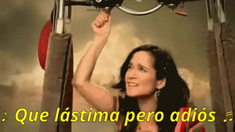 Julieta Venegas En Un Globo Cantando GIF