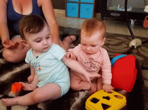 Sharing Toddlers GIF